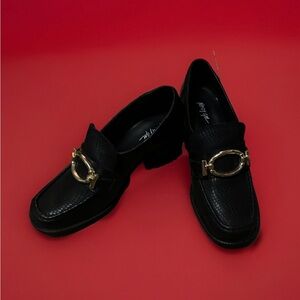 Women’s Nasty Gal Chunky Platform Mary Jane Black Shoes Size 7